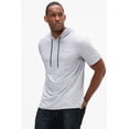 thumbnail image 3 of DEVOPS 3 Pack Men's Hoodie Short Sleeve Fishing Hiking Running Workout T-shirts (Large, Black/Charcoal/Gray), 3 of 7