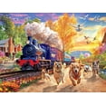 thumbnail image 3 of Buffalo Games - Dog Days - Racing the Train - 750 Piece Jigsaw Puzzle, 3 of 5