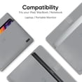 thumbnail image 2 of Funda para monitor portátil ARZOPA de piel gris de 16,1 pulgadas, 2 of 7