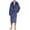 Navy, variant on 46901-BLK-M #FollowMe Velour Robe / Robes for Men (Navy, Medium)