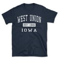 thumbnail image 1 of West Union Iowa Classic Established Men's Cotton T-Shirt, 1 of 1