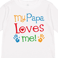 thumbnail image 4 of Inktastic My Papa Loves Me Gift Boys or Girls Long Sleeve Toddler T-Shirt, 4 of 5