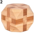 thumbnail image 5 of AYYUFE Wooden Kongming Lock Brain Teaser Puzzle Children Educational Game Toy, 5 of 8
