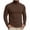 Coffee, variant on Men's Pullover Tops Crew Neck Crochet Knit Long Sleeve Sweater Classic Fit Soft Warm Ribbed Clothes for Fall Winter