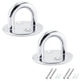 thumbnail image 1 of Sonducket 2 uds placa de almohadilla para los ojos anillo de acero inoxidable en forma de U ganchos de techo Hardware de cubierta hamacas carpas, 1 of 6