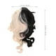 thumbnail image 5 of Pelucas rizadas para mujer, mitad negras, mitad blancas, peluca ondulada para juego de rol de bruja, 5 of 6