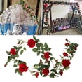 thumbnail image 4 of Arts Artificial Floral Flower Garland 6 FT Rose Vine Hanging Rose Garland para el día de San Valentín Boda Centro de Decoración de Rojo 10cm Macarena Vid de rosa falsa, 4 of 8