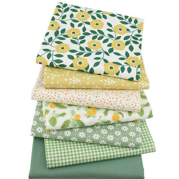 Naiovety 7 pack/lote diseños únicos con diferentes patrones de tela de algodón artesanal seguro y no tóxico Tela de costura y artesanía 50*50cm