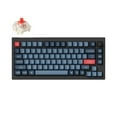 thumbnail image 1 of Keychron V1 Max Hotswap Wireless Mechanical Keyboard - RGB - ABS Plastic Frame - Carbon Black - with Knob - Gateron Jupiter Red - 75% Layout - Windows Mac OS (V1M-D1), 1 of 9