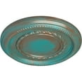 thumbnail image 3 of Ekena Millwork 12 5/8"OD x 1 1/8"P Federal Roped Small Ceiling Medallion (Fits Canopies up to 6"), Hand-Painted Copper Green Patina, 3 of 7