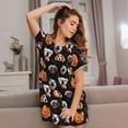 thumbnail image 3 of Lukts Différentes Races de Chiens pour Femmes Chemise de Nuit Ample à Manches Courtes, Pyjamas d'Été à Col Rond, Chemise de Nuit Vêtements de Maison, 3 of 6