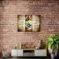 thumbnail image 4 of Christian Butterflies Canvas Wall Art Inspirational Pictures Wall Decor Happy Moments Praise God Painting for Bedroom Bathroom Living Room Butterflies Prints Artwork Framed 12"x16"（Gold, 4 of 6