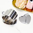 thumbnail image 4 of Shoreew Stainless Steel Baking Mold with Pressing Bottom Heart Round Shape Easy Release Dessert Mold Kitchen Tool, 4 of 7