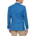 thumbnail image 2 of Adam Baker by Gianco Ferro Mens 83864 Slim fit Notch Lapel Plaid Sport Coat - Blue - 34S, 2 of 2