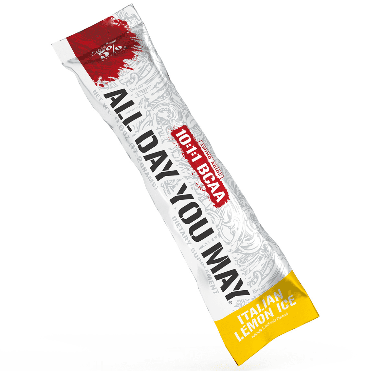 5% Nutrition Rich Piana AllDayYouMay Amino Acid Powder | 9g of Premium Intra & Post Workout Amino Acids for Hydration, Endurance, and Muscle Support (Italian Lemon Ice Flavor)