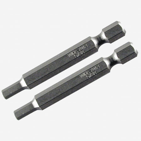 Wiha 73922 9/64" x 70mm Hex Power Bit - 2 Pack