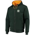 thumbnail image 2 of Men's Dunbrooke Green Green Bay Packers Craftsman Thermal-Lined Full-Zip Hoodie, 2 of 4