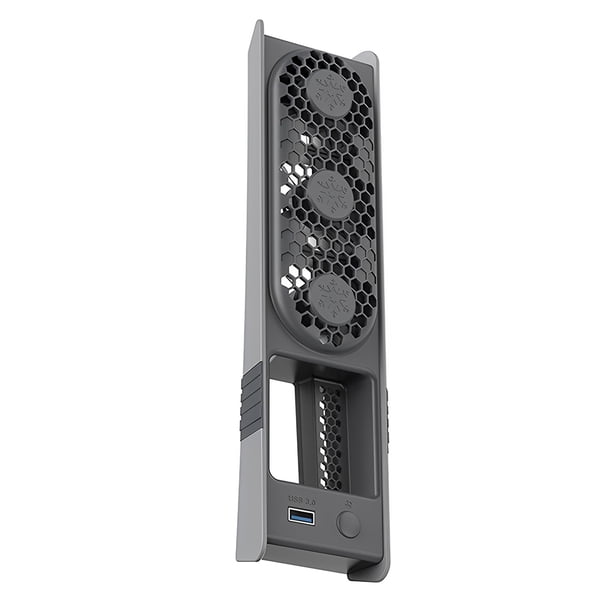 Ventilador Enfriamiento Con Puerto USB Y RGB para Pro/PS5 Slim Disc Digital (Gray)