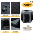 thumbnail image 7 of SENNAUX Pet Playpen Foldable Portable Indoor Outdoor Exercise Pen for Dog Cat Puppy Rabbit M, 7 of 7