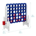 thumbnail image 3 of ECR4Kids Jumbo 4-To-Score Giant Game with 42 Rings and Reset Sliders, Outdoor Games, Red/White/Blue, 3 of 10