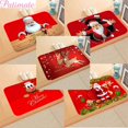 thumbnail image 4 of Felpudo navideño, alfombra de Papá Noel, decoraciones navideñas para el hogar 2023, regalos de Navidad, feliz año nuevo 2024, 4 of 5