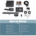 thumbnail image 3 of 10 Inch Rainfall Shower System Matte Black Shower Head Set with 3 Functions ABS Handheld Shower Luxury Rough-in Valve and Trim Included Wall Mount Bathroom Shower Mixer Faucet, 3 of 5