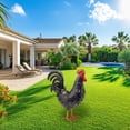 thumbnail image 3 of DAMAI Metal Rooster Yard Art Statue - 16 In Outdoor Chicken Statue Decoration For Patio Lawn Garden, 3D Rooster Garden Statues, Chicken Yard Art Sculpture Outdoor Figurines, Metal Chicken Decor, 3 of 7