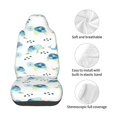 thumbnail image 4 of Picia Sea Turtle Print Waterproof Sweating Car Seat Cover for Post Gym Workout, Running, Beach and Hiking, Universal Fit Anti-Slip Bucket Seat Protector, 4 of 5