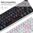thumbnail image 5 of Teclado mecánico Motospeed CK62 de 61 teclas RGB con USB BT 3.0, modo dual, para juegos con interruptor OUTEMU azul/rojo, larga durabilidad, 5 of 5