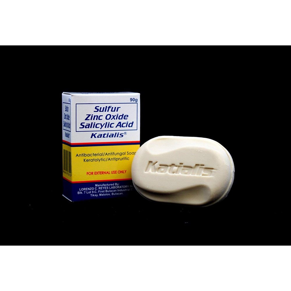 Katialis Soap Antibacterial Antifungal 90g (Sulfur Zinc Oxide Salicylic