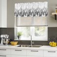 thumbnail image 4 of Forest Curtain Valances for Windows, Kitchen Valance Window Treatments Panel 2 Pack, Farmhouse Tree Black Silhouette Rod Pocket Short Curtains for Bathroom Bedroom 42 x 18 Inch, 4 of 8