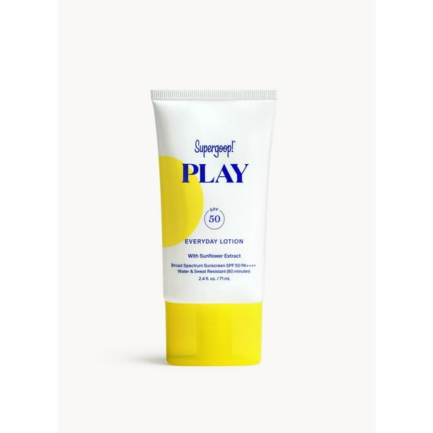 Supergoop Play Lotion SPF 50 with Sunflower Extract 2.4 fl oz / 71 ml - Walmart.com
