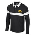 thumbnail image 2 of Men's Colosseum  Black Iowa Hawkeyes Too Cool For School Long Sleeve Polo, 2 of 3