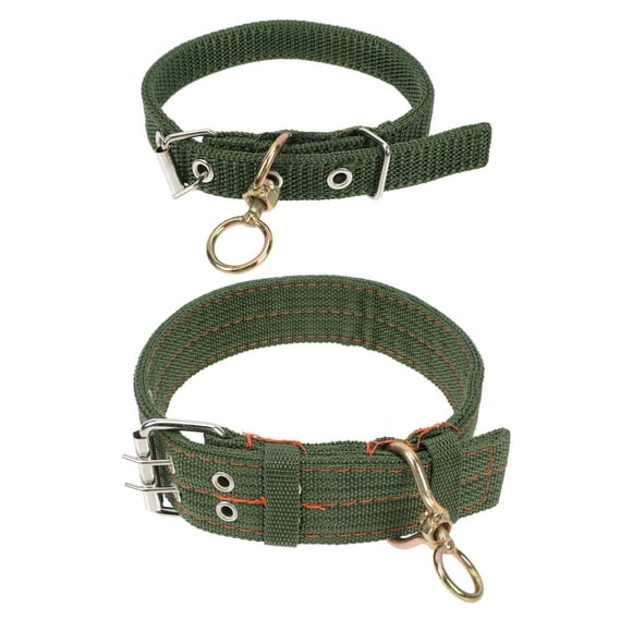 CIMAXIC 2Pcs Thickened Sheep Collars Canvas Cat Collars Livestock Traction Collars,25.59"X1.57"X0.2"