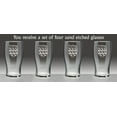 thumbnail image 2 of Furlong Irish Coat of Arms Tavern Glasses - Set of 4 (Sand Etched), 2 of 3