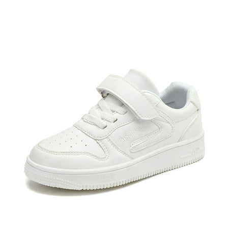 

Element & Stitch Boys Girls White Sneakers High Top Walking Shoes (Toddler Little Big Kid)