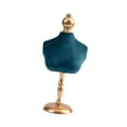 thumbnail image 4 of Soporte de maniquí para collar, soporte de cadena, decoración de terciopelo, soporte de exhibición para collar, busto, para el hogar, tocador,, 4 of 9