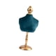 thumbnail image 4 of Soporte de maniquí para collar, busto de exhibición de joyas, soporte de exhibición elegante de terciopelo, soporte de collar decorativo para vitrina, 4 of 8
