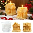 thumbnail image 4 of Christmas House Mold,Christmas Village House Silicone Mold,Christmas Village House Silicone Molds,Plaster Epoxy Diy Craft Making Mold,Candle Molds Cake Silicone Mould,Diy 3d Mousse Cake Mould, 4 of 9