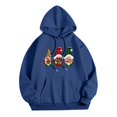 thumbnail image 4 of Wyzesi Chandails en Molleton pour Femmes Automne Orange Noël Chandail en Molleton Manches Longues Imprimé Lettre Décontracté Motif Mignon Noël Imprimé Col Rond Pull Automne, 4 of 4