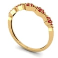 thumbnail image 2 of 0.1 ct Brilliant Round Cut Simulated Ruby 14k Yellow Gold Stackable Band SZ 5.75, 2 of 6