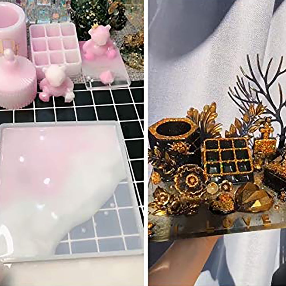 Large Tray Silicone Mold Casting Mold Epoxy Resin Molds Epoxy Resin Mold UV Resin Mold DIY Silicone Mold Artist Mold Coaster Fruit Bowl Art Supplies