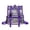 Z50-Purple, variant on FUZHIQ Stadium Approved Clear Transparent Flap School Backpack for Ages 6-12 Double Buckle Adjustable Straps Mesh Side Pockets Security Friendly Student Bookbag, Grey