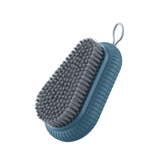 ACDANC Nail Brush with Soft&Hard Bristles,Hanging for Cleaning Fingernails,Blue
