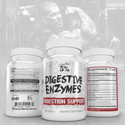 5% Nutrition Rich Piana | Probio-75 & Digestive Enzymes Digestion Supplement | Digestive Enzymes with Probiotics and Prebiotic Fiber 120 Gelatin Capsules (30 Svgs)
