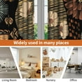 thumbnail image 5 of Lfeey Blackout Curtains for Bedroom 72 inch Long 2 Panels, Black Floral Grommet Window Drapes, 5 of 6