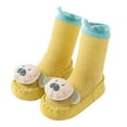 thumbnail image 3 of GUOBIOZIY Socks Baby Autumn And Winter Children Cartoon Baby Socks Shoes Slippers Sock Shoes for Baby Boy Baby Boots (Yellow,11), 3 of 5