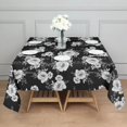 thumbnail image 3 of Pioneer Flower Floral Print Pattern Square Tablecloth, Waterproof Wipeable Spillproof Washable Table Cover for Home Kitchen Party Decor, 42"x42", 3 of 6