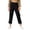 Black, variant on Kids Linen C𝐚pri Pants 2026 Summer Trendy Cropped Trouser Beach Casual Fashion Capris Clothes Straight Leg Loose Sweatpant