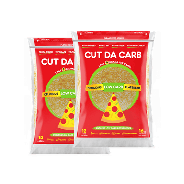 Cut Da Carb Flatbread Low Carb Low Calorie 24-Pack